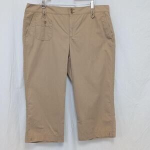 Lauren Ralph Lauren Cotton Capri Pants, Size 16